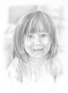 Black and white pencil