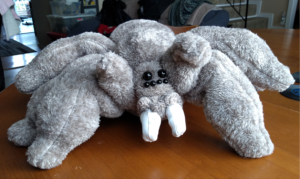 fluffy poseable spider cudly