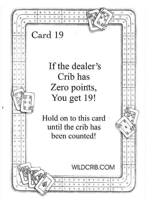 Wild crib card face